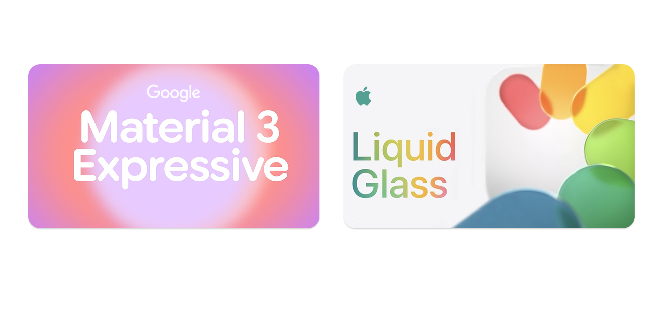 Material Design Expressive vs Liquid Glass